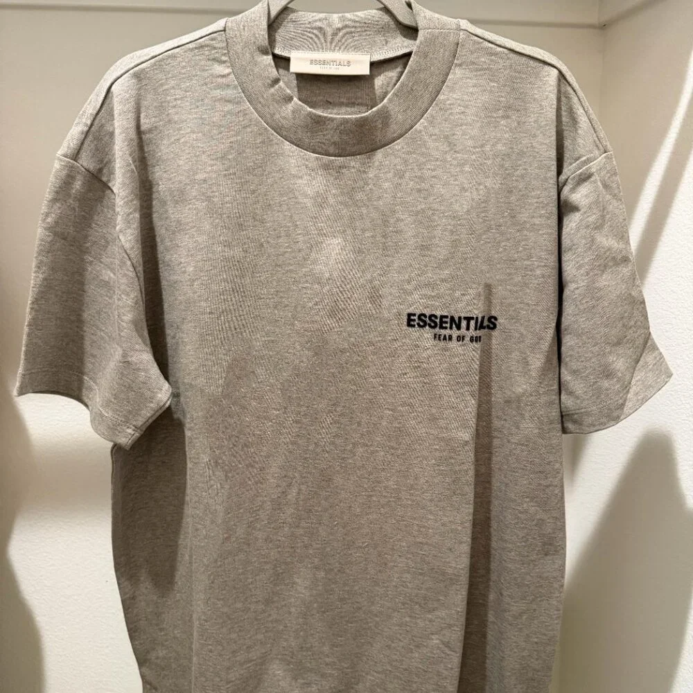 Combo Set Fear of God Essentials Dark Oat T-shirt & Shorts BNWT Authentic ✅ - Picture 2 of 9
